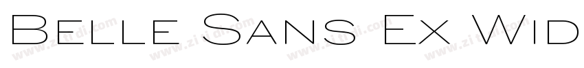 Belle Sans Ex Wide M字体转换